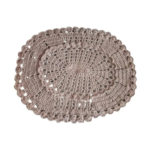 Oval Shape Crochet Knitted Bath Mat
