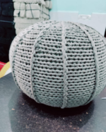 Hand knitted pouf - Image 3